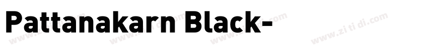 Pattanakarn Black字体转换